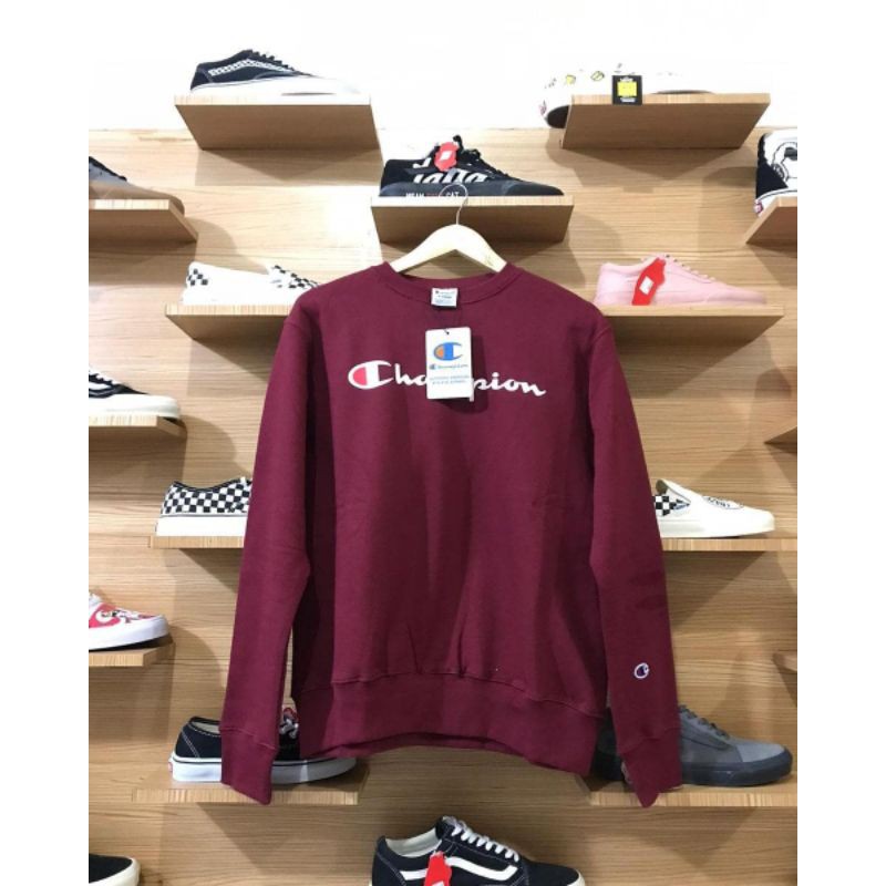 Crewneck Champion Basic logo Maroon