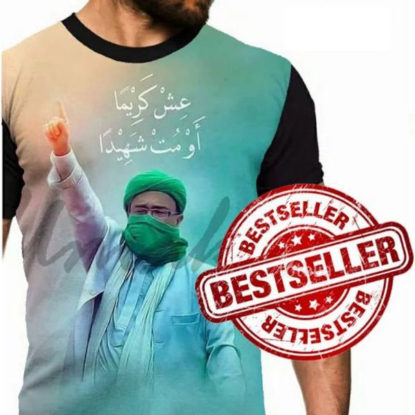 baju kaos tshirt habib riziq palestin dakwah muslim islami umakuka 3d fullprint original murah keren