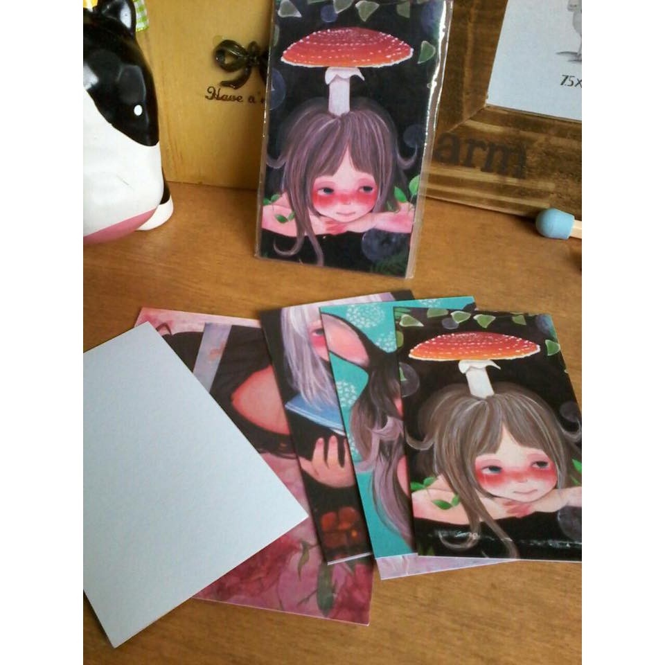 

kartu mini ilustrasi jual perpack isi 10 lembar kertas premium untuk koleksi dll