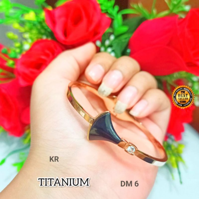 *COD*|| Gelang Bangkok TITANIUM Rosegold varian motif Remaja TIDAK LUNTUR, TIDAK BERKARAT