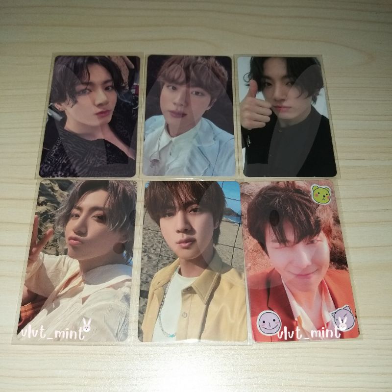 PHOTOCARD MOTS DVD JIN JUNGKOOK MEMORIES 2020 JUNGKOOK PEACHES BUTTER JIN JUNGKOOK TEAR Y NAMJOON