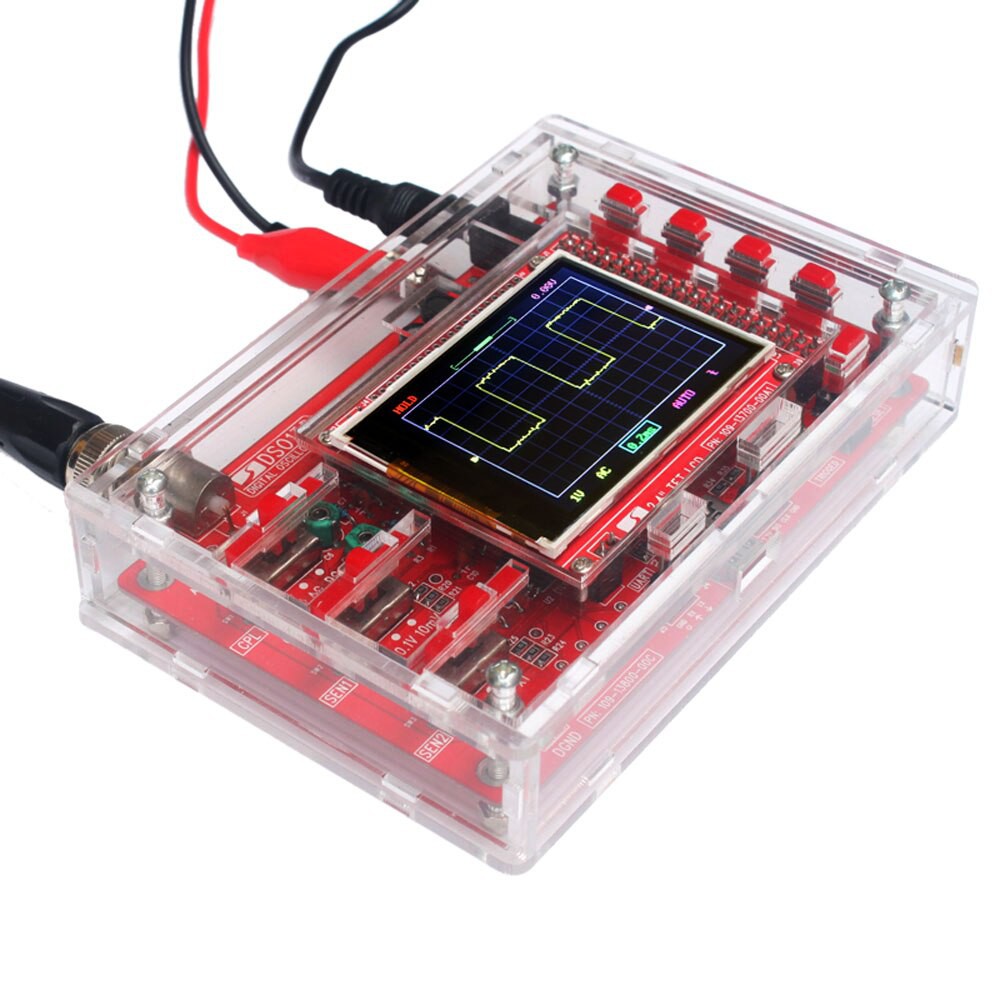

IMPORT Practical Acrylic DIY Case Shell Quality DIY Oscilloscope Cover Parts DIY Cover for DSO138