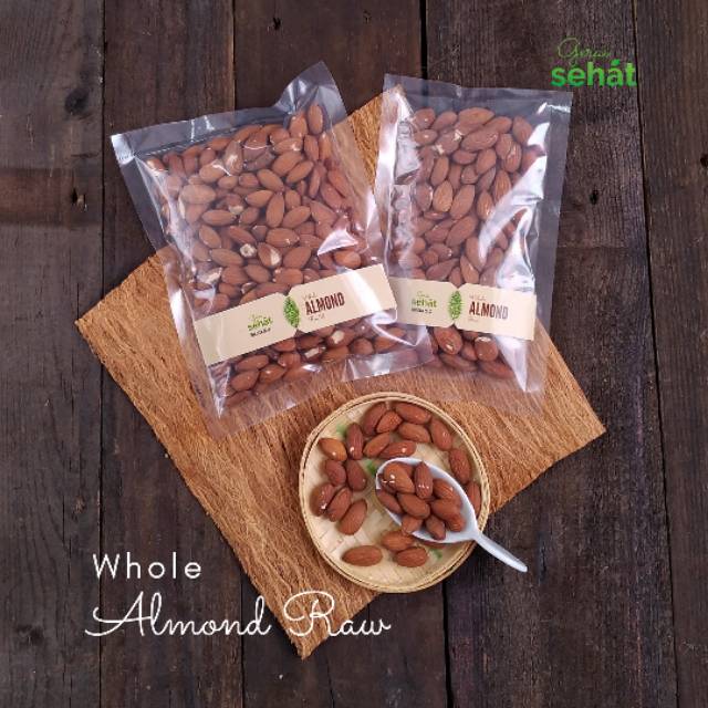 

RAW ALMOND WHOLE/ KACANG ALMOND MENTAH