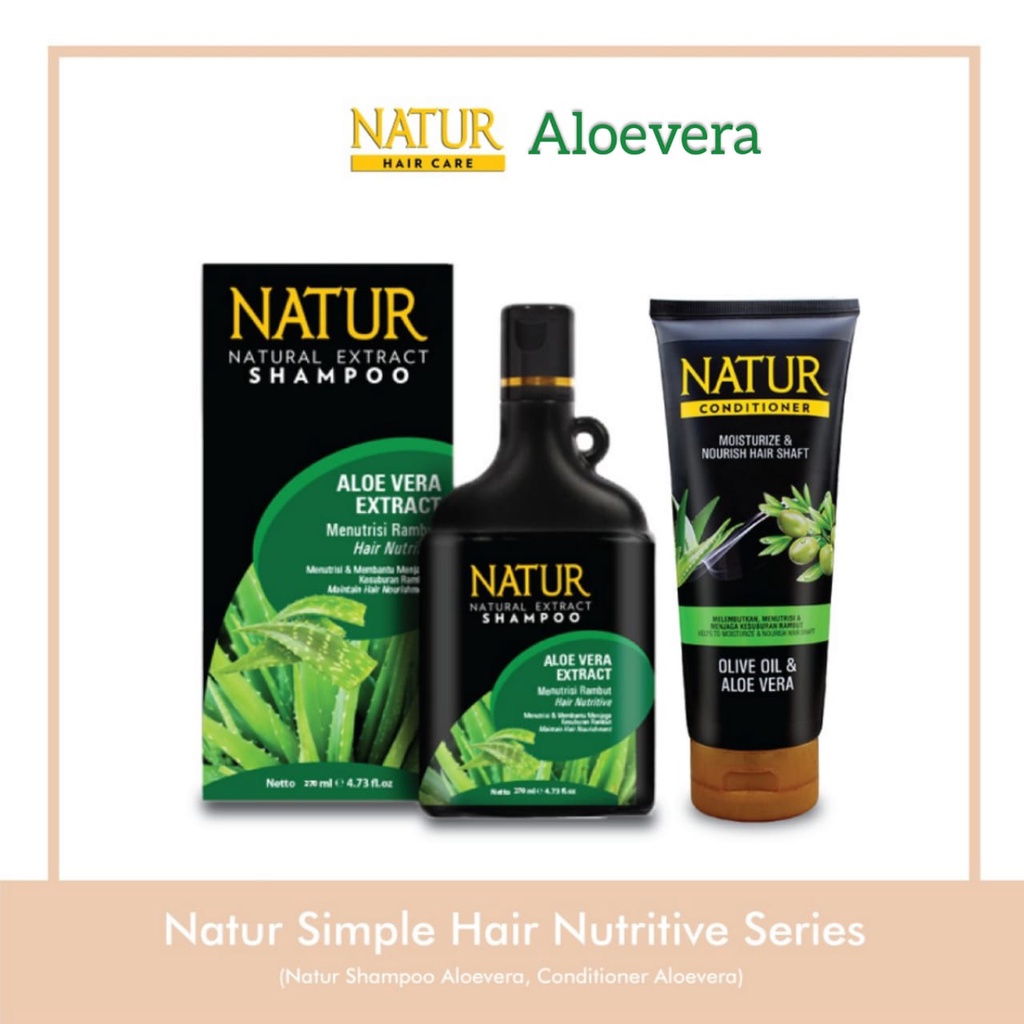 (BISA COD) Natur Simple Hair Nutritive Treatment - Paket Rambut Lebih Tebal