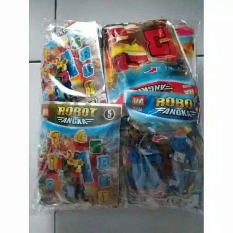 20 pcs robot rakit/bongkar pasang murah