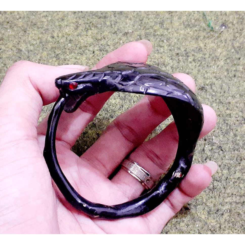 gelang akar bahar ukir cobra ceper terbaru