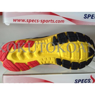 sepatu running specs road runner black yellow 2016 new original 100%