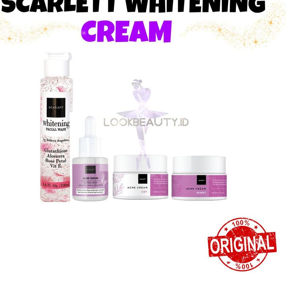 Terbaru SCARLETT WHITENING FACE SKINCARE / PAKET WAJAH SCARLETT WHITENING BPOM ➥ Model Baru ￣