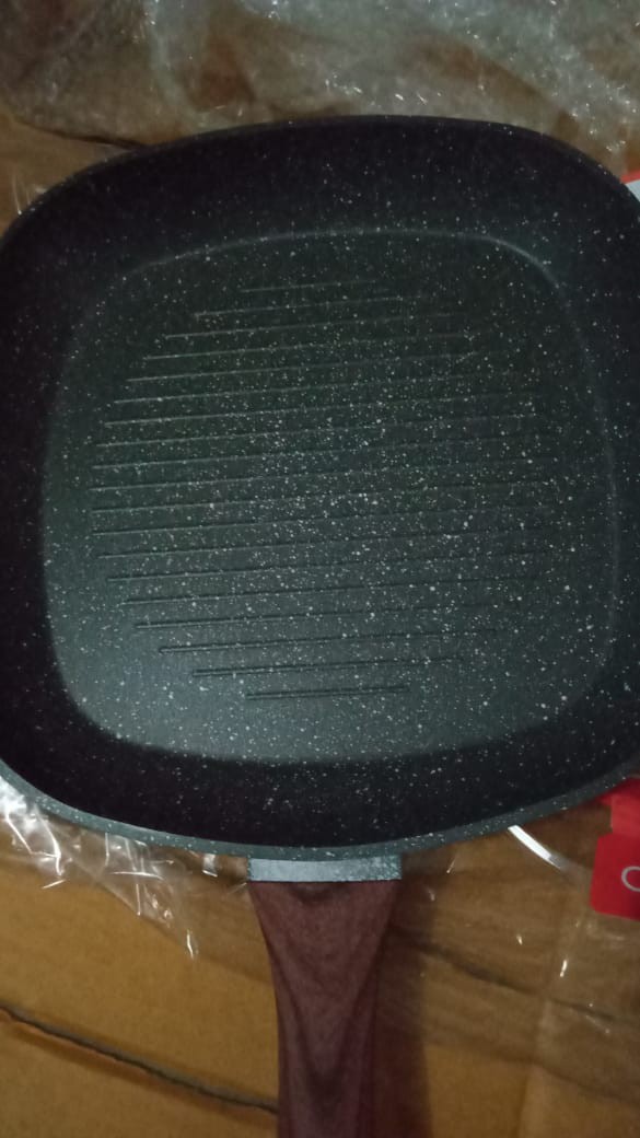 Cypruz - Fry Pan Induksi Marble Bbq 28cm Fp-0648