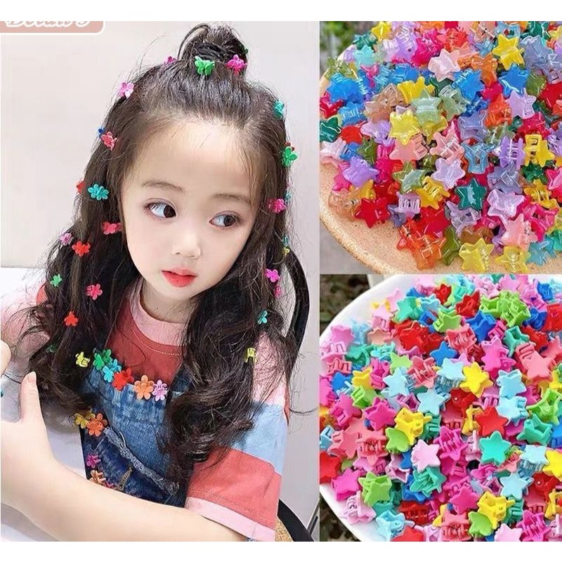 (10pcs)Jepit Kutu Motif Jepit Rambut Korea Mini Motif lucu