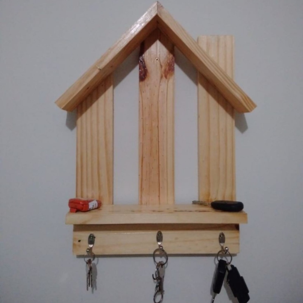 kapstok gantungan kunci kayu | ambalan hiasan dinding kayu pinus