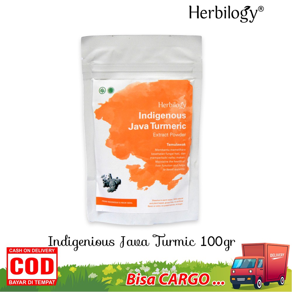 Herbilogy Java Turmeric ( Temulawak ) Extract Powder 100g Penambah Nafsu Makan