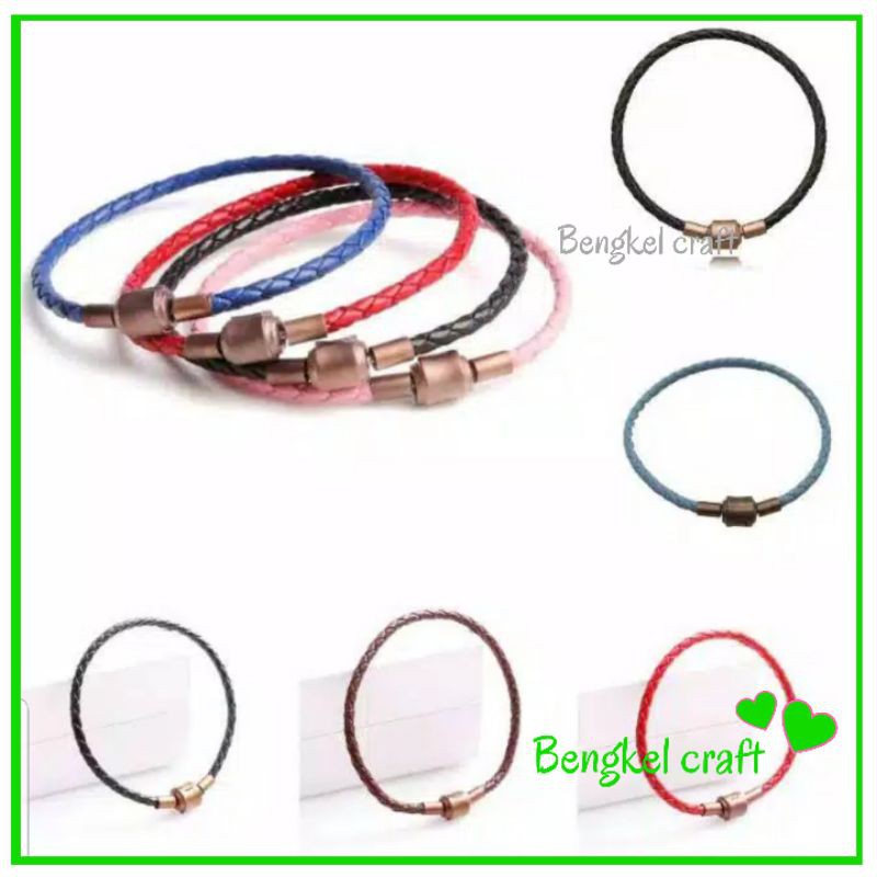 gelang kulit pandora mirip gelang kawat wire rope