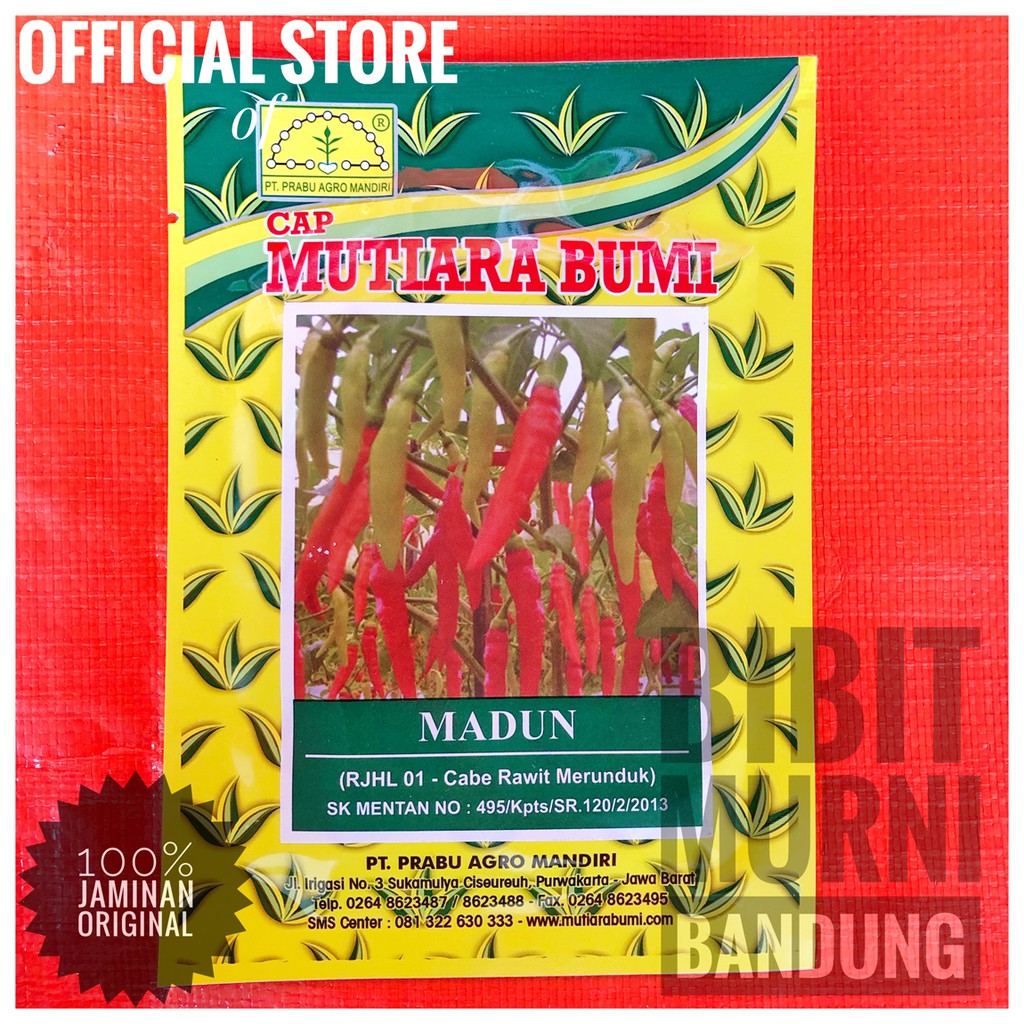 BENIH BIBIT CABE RAWIT/CENGEK MADUN 10 GRAM ORIGINAL PACK