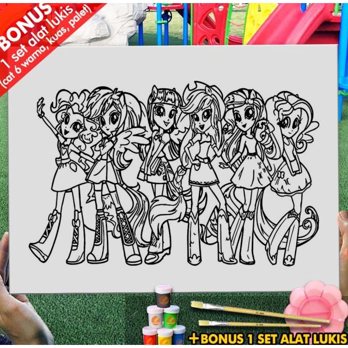 

Kanvas Lukis Mainan My Little Pony Equestria Girl 30x40cm MEL1166
