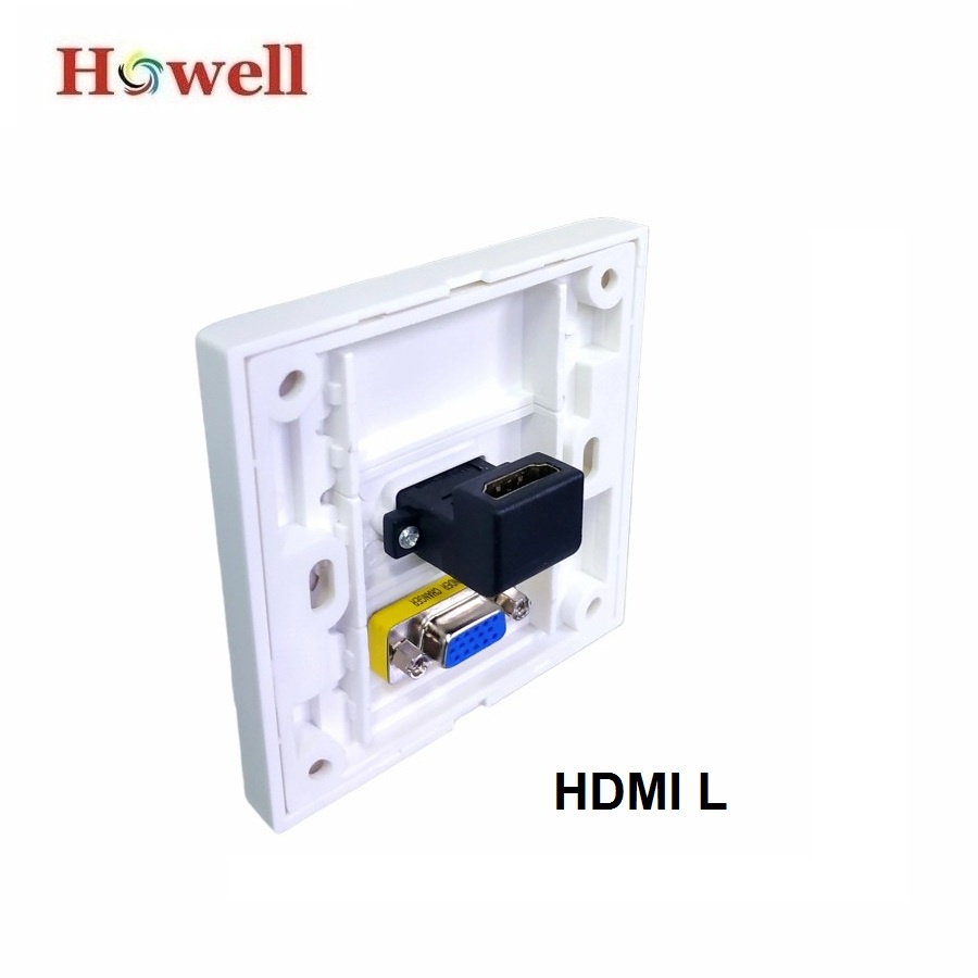 Howell Wall Face Plate / Outlat Socket HDMI + VGA