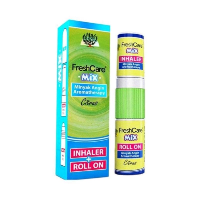 FreshCare Mix 10 ml Inhaler + Roll on Minyak Angin Aromatherapy