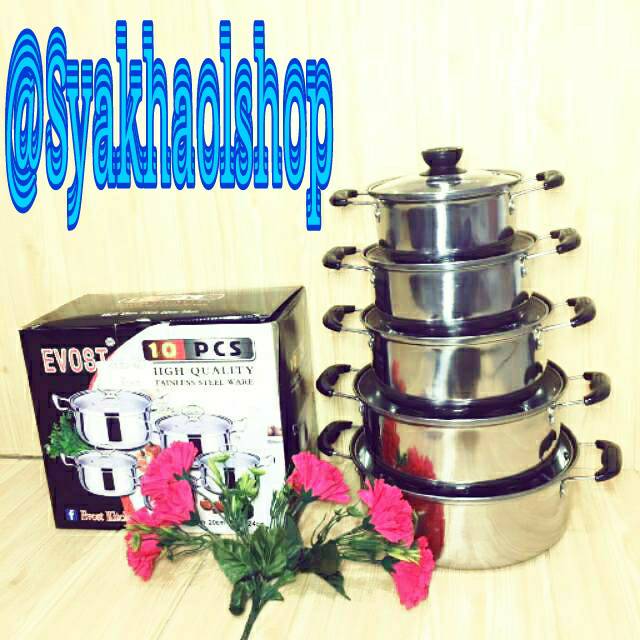PANCI SATU SET STAINLESS 5 PCS