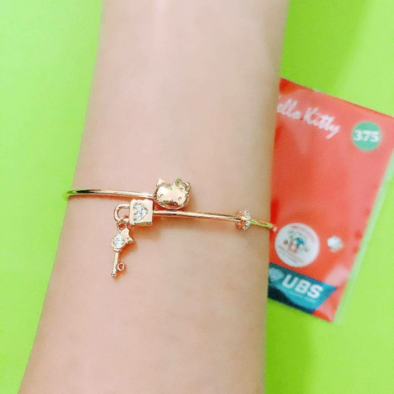 Gelang bangle hello kitty kepala gembok kadar 375