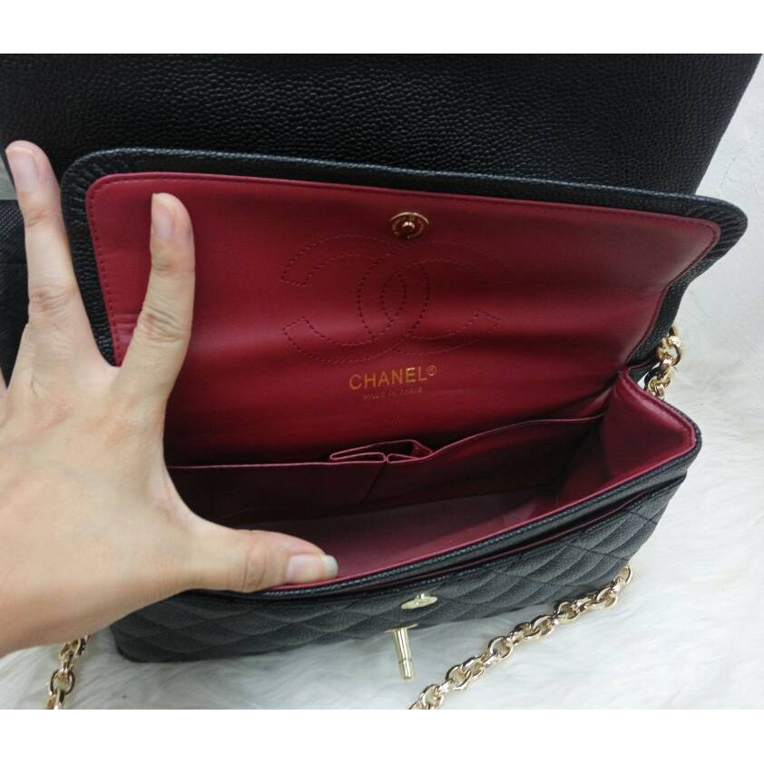 TAS CHANEL KELLY CAVIAR SEMI PREMIUM