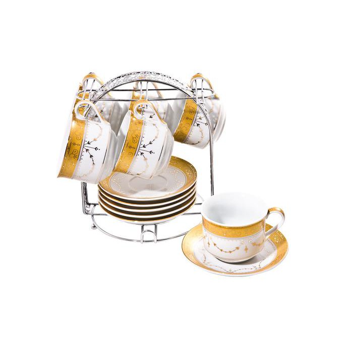 Promo Vicenza Tea Set Cangkir+Lepek 13 Pcs B671