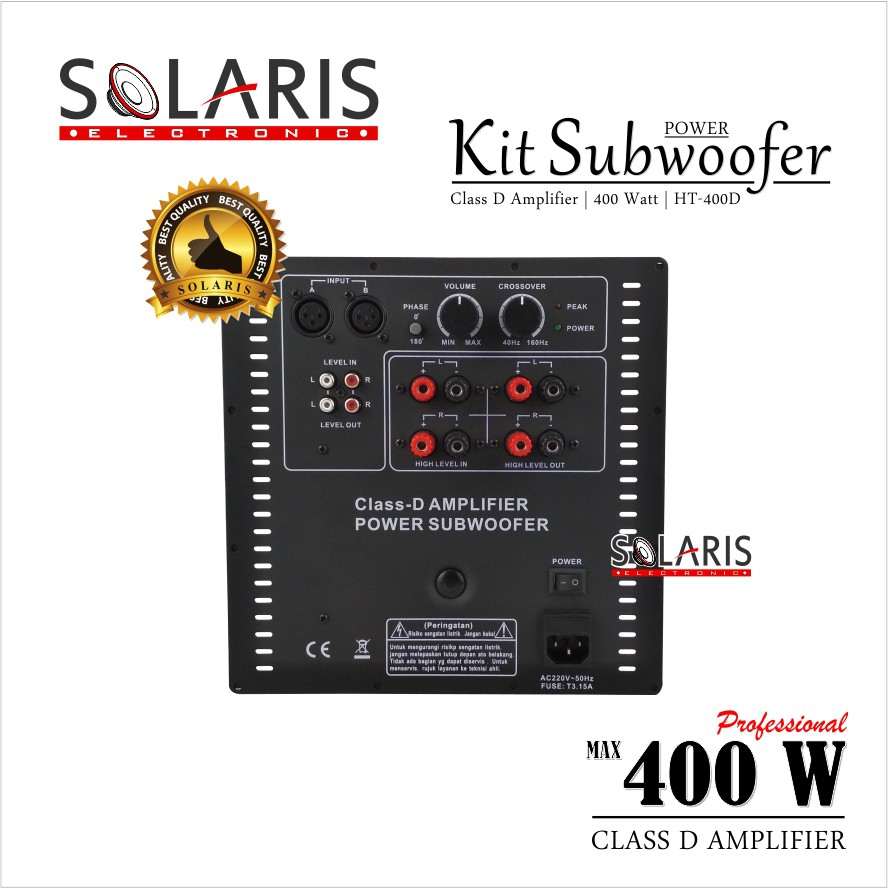 Power Subwoofer Aktif 400 Watt Class D HT-400D