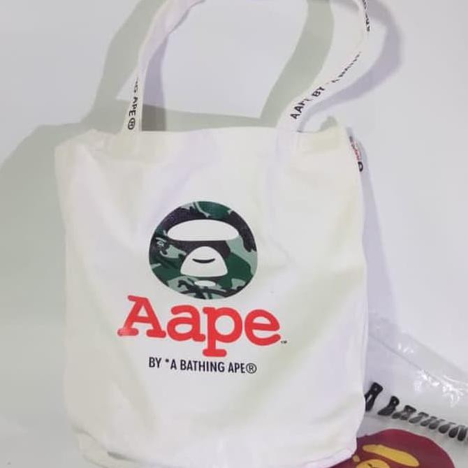 ToteBag Aape By Bathing Ape 2 Warna / Tote Bag Wanita Import