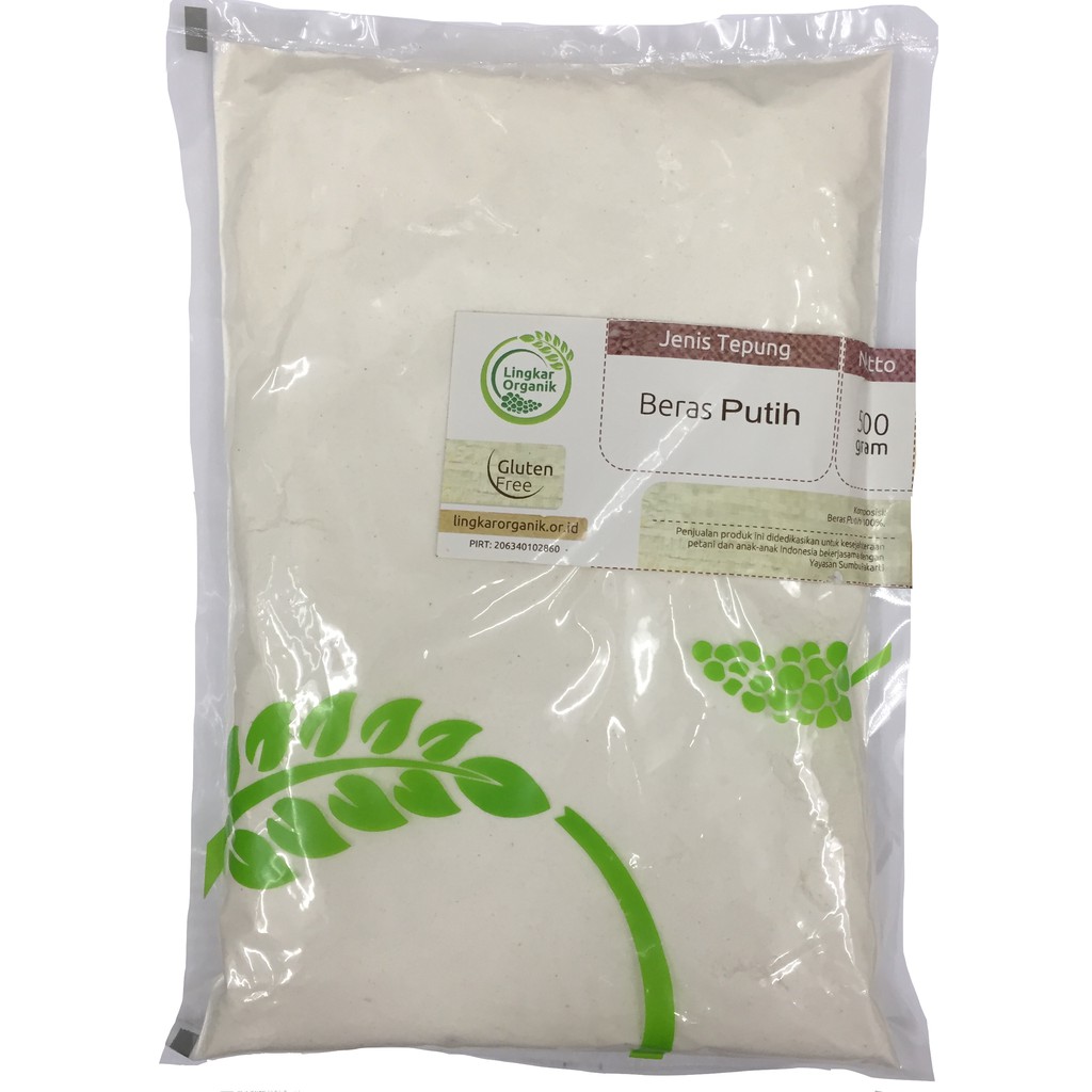 Tepung Beras Putih Lingkar Organik 500g