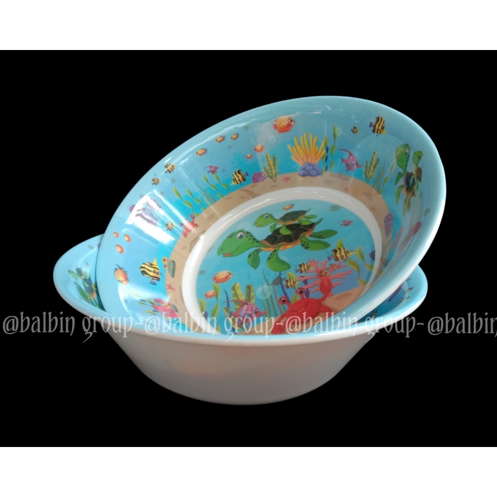 BALBIN 3 MANGKUK BULAT MELAMIN KARAKTER UKURAN BESAR/7.INC