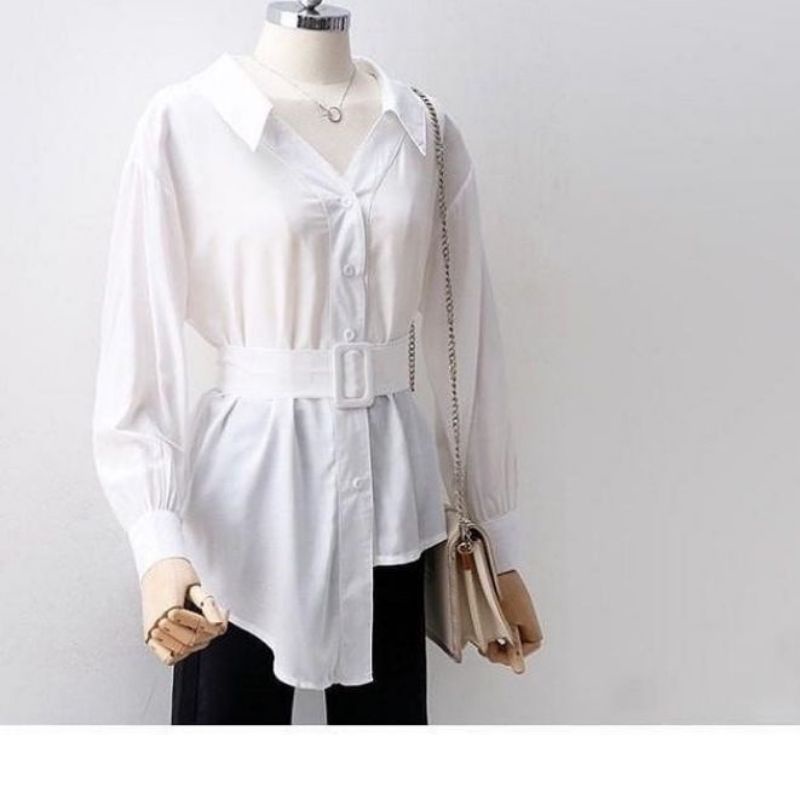 SIAP KIRIM / COD] JEMIMA BLOUSE CASUAL KOREA KERJA POLOS WANITA KULIAH