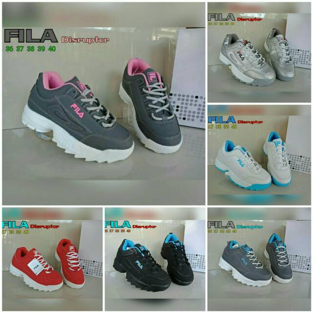 Sepatu wedges cewek fila terbaru