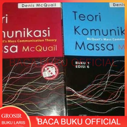 1 set Teori komunikasi massa edisi 6 buku 1 & 2 Denis McQuail