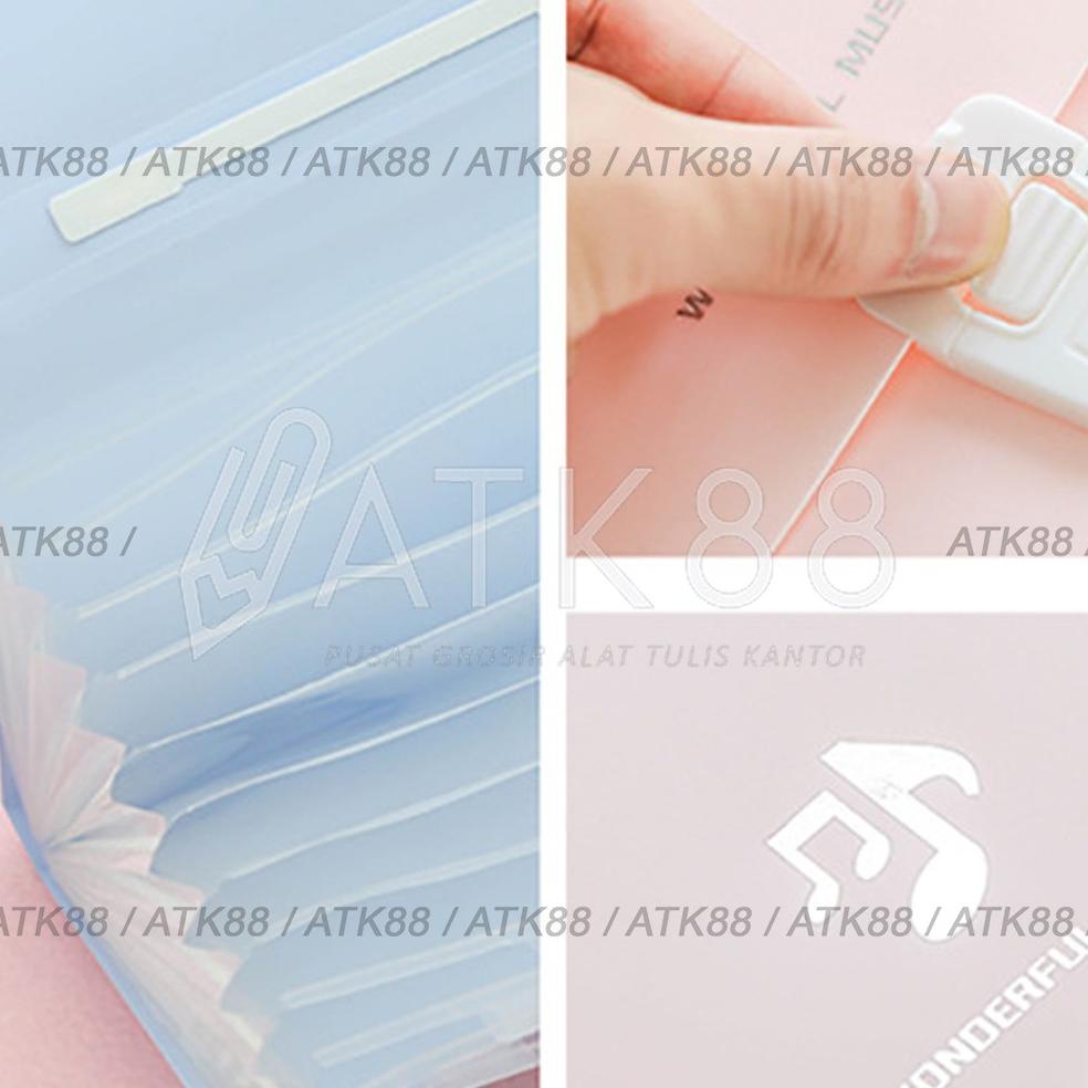 

[KODE PRODUK WPJQT8559] Expanding File Folder/Map Kantong Plastik File Holder Bag map dokumen