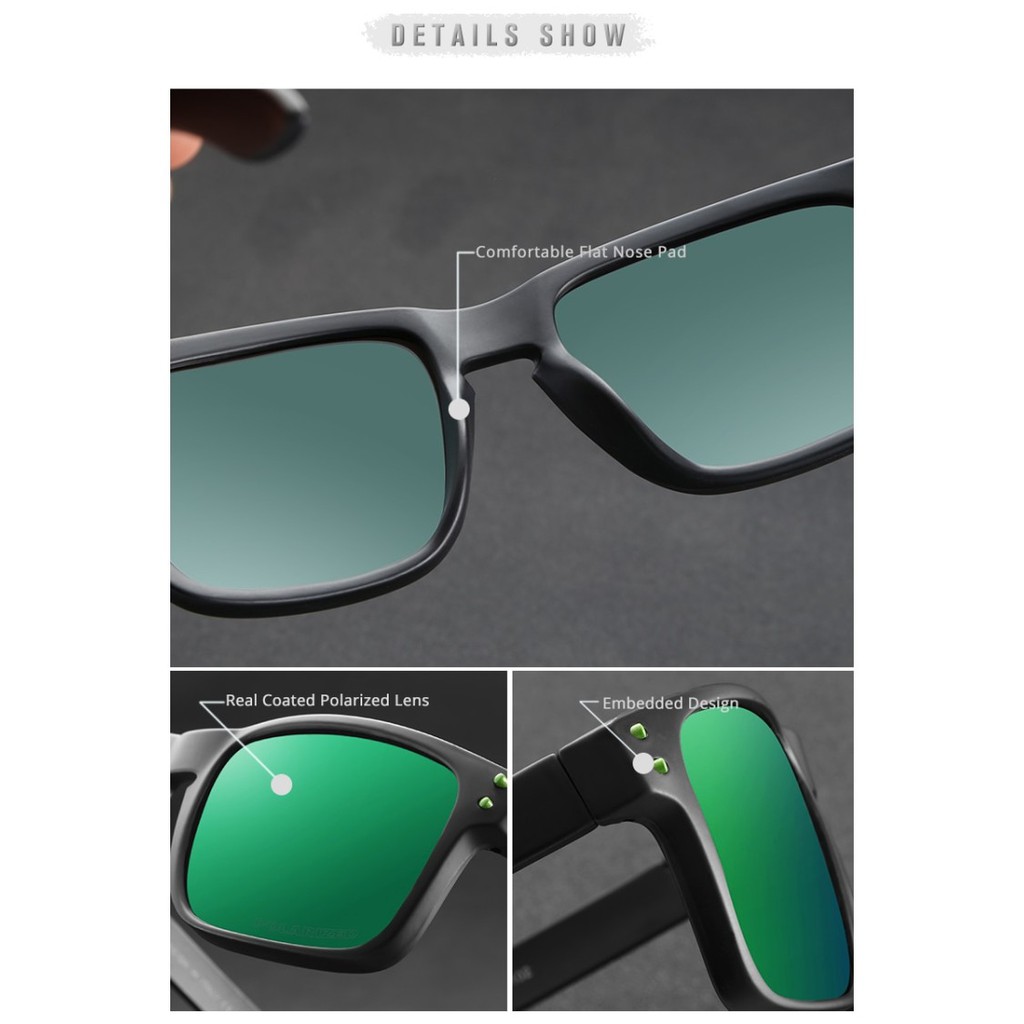 KADEAM UV400 Polarized Sunglasses KACAMATA LARI - GREEN