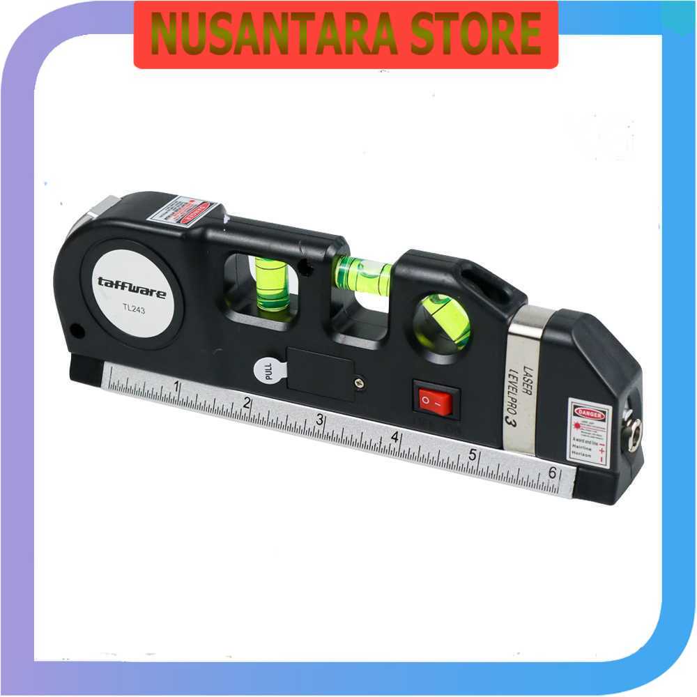 

NS - Taffware LEVELPRO3 Penggaris Laser 250CM + Waterpass - TL243 - NUSANTARA STORE