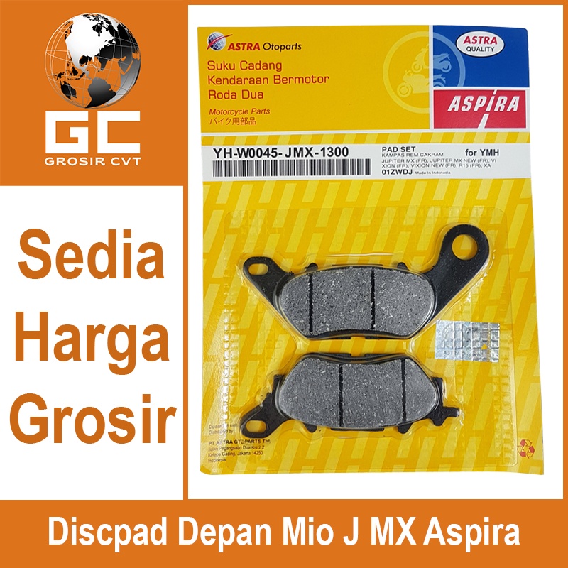 Aspira Kampas Rem Discpad Depan Yamaha Jupiter MX New Vixion New R15 YH-W0045-JMX-1300