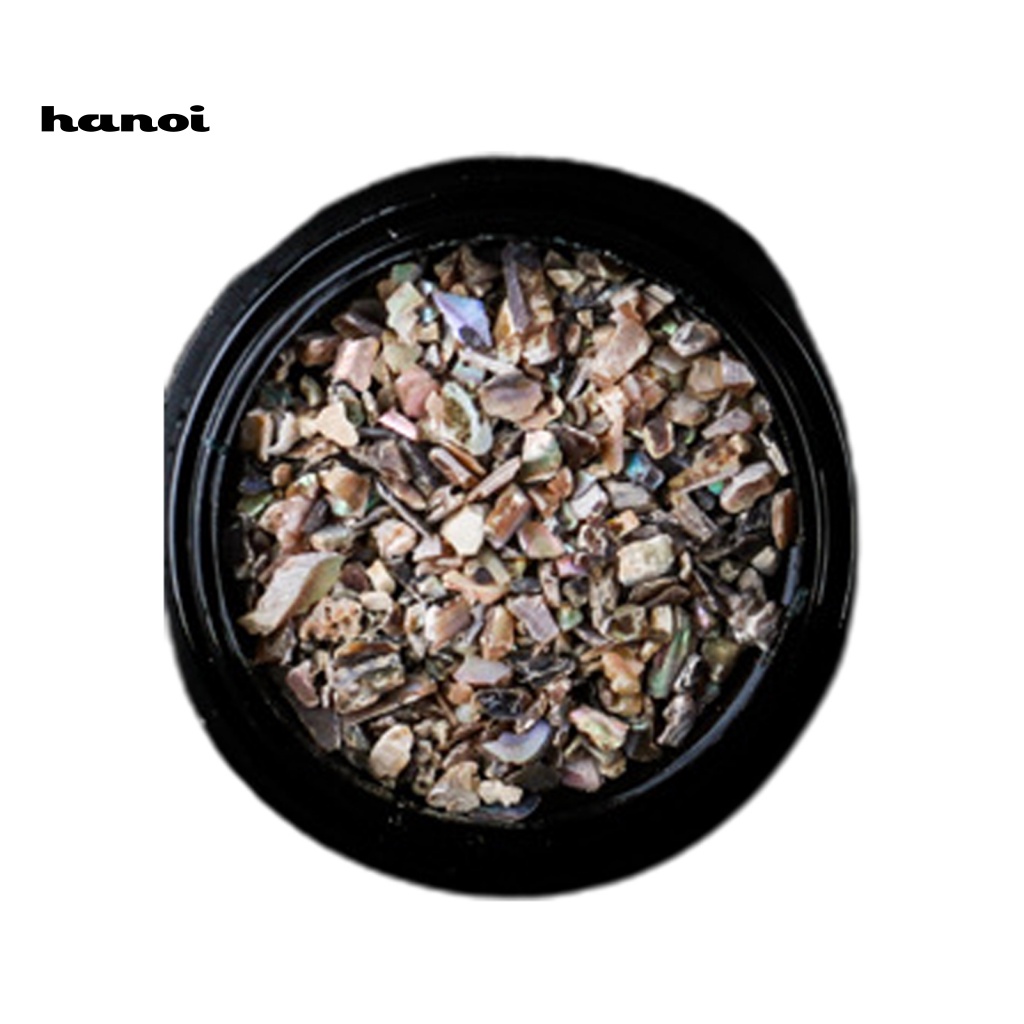 Han_ 1 Kotak Irisan Kulit Kerang Alami Untuk Dekorasi Nail Art