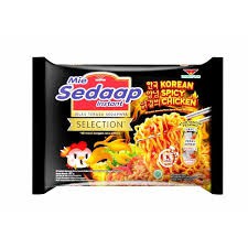 

MIE SEDAP SELECTION KOREAN SPICY CHIKEN ( BENDIT 5 PC)