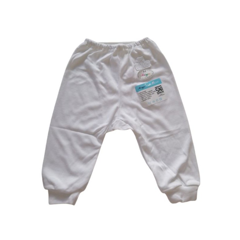 Celana Panjang 0-6 Bayi NB Polos Putih Merah - Polos Warna MIYO