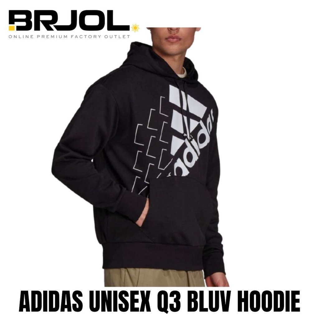 JAKET HOODIE PRIA ORIGINAL ADIDAS UNISEX Q3 BLUV HOODIE GS8747