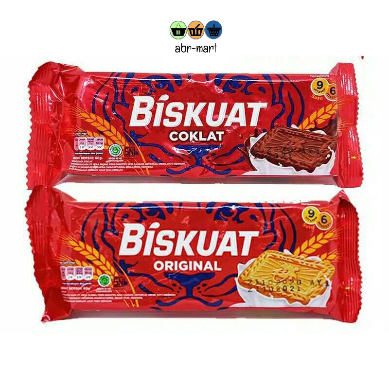 

4 PCS BISKUAT ORIGINAL / COKLAT 45.6 GR [ MEDIUM ]