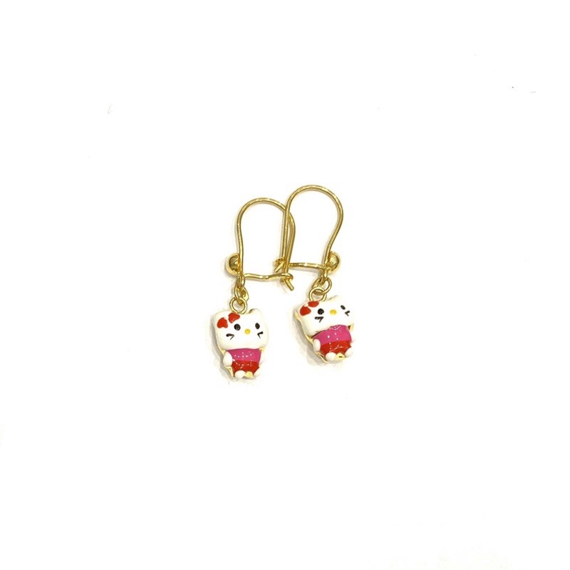 Anting Anak-anak Boneka Cat 1gram (Emas Asli Kadar 700)