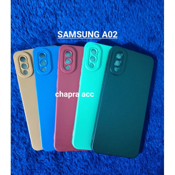 Soft case/slikon/kondom terbaru macaron pro camera/kamera type Hp SAMSUNG A02