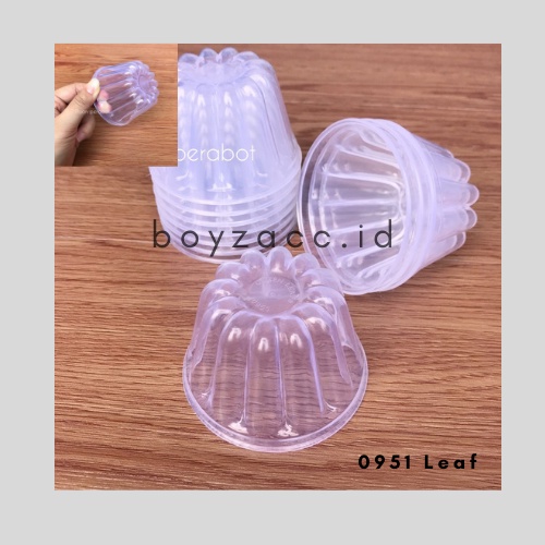 Cetakan Baby puding  Leaf 0951 24 pcs / Green leaf 0951 Food Grade