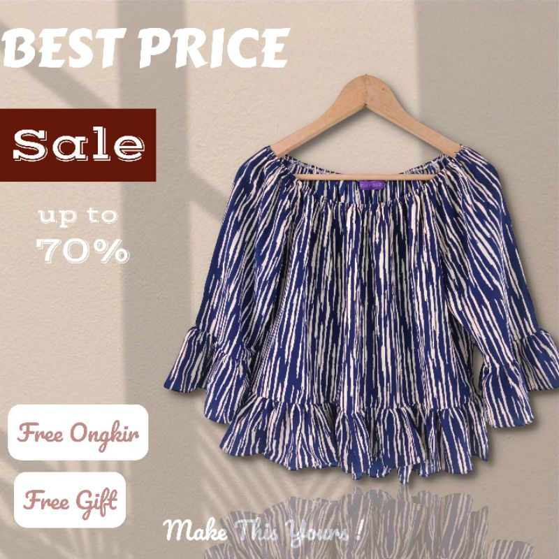 Baju atasan wanita/Off Shoulder