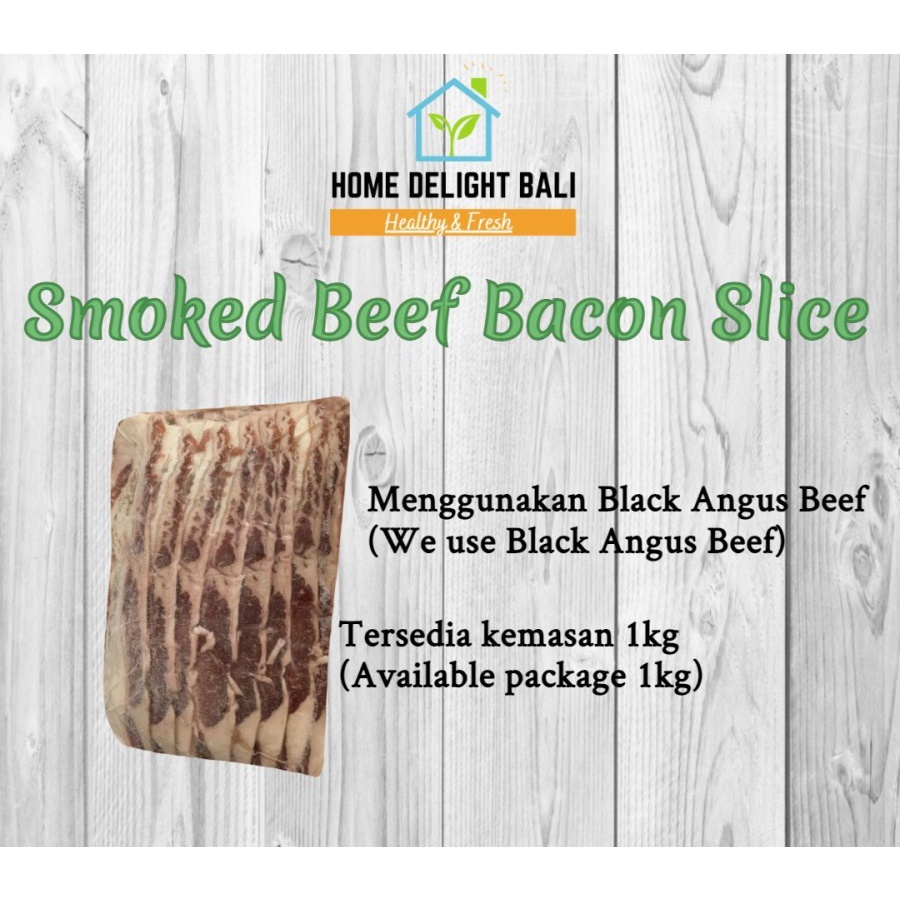 

US Smoked Angus Beef Bacon Slices 1kg [Frozen Meat]