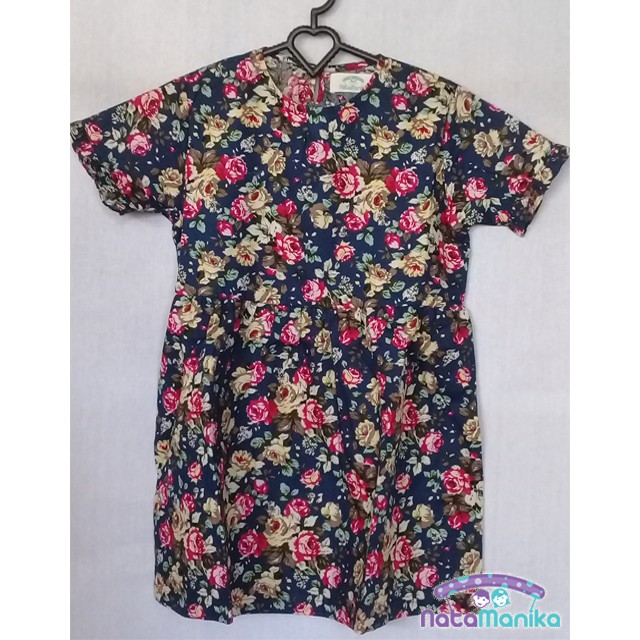 Manika Dress Anak Lengan Pendek Pleats