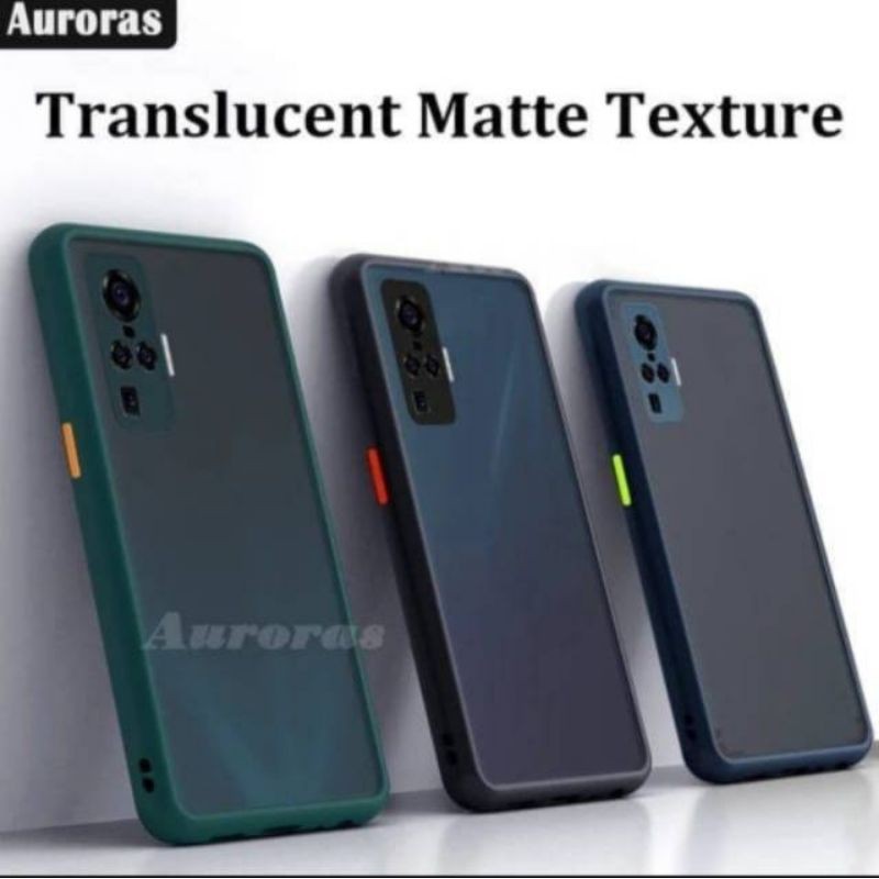 Vivo X50 / X50pro Softcase Dove Frosted Cover Transparan Lis Warna