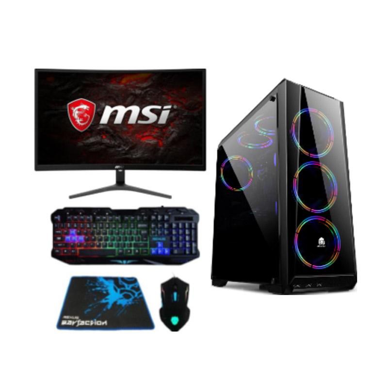 PC GAMING i7 1050 Full Set Keyboard Mouse Speaker RGB +Monitor Gaming