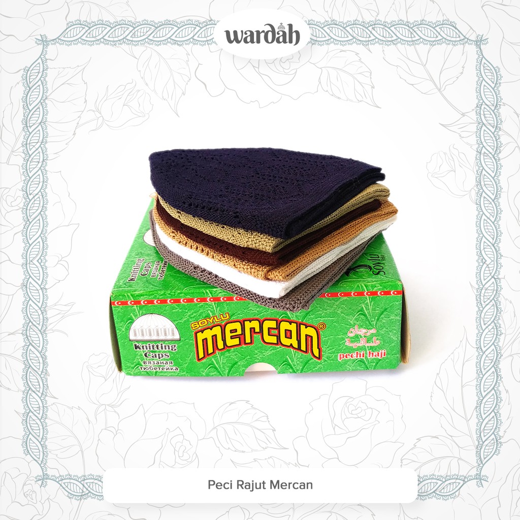 Peci Songkok Kopiah Kopyah Rajut Mercan Merchan Soylu Turki Original Asli